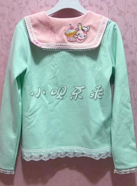 棉刺绣卫衣韩日系mezz0pian0可爱安可拉红多巴胺复刻女儿服校学生