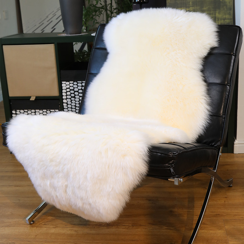 白色羊毛椅子垫坐垫阳台休闲椅毛垫皮毛一体保暖沙发垫卧室飘窗毯,居家布艺,椅垫,淘宝优惠券,粉丝福利购,淘宝优惠卷