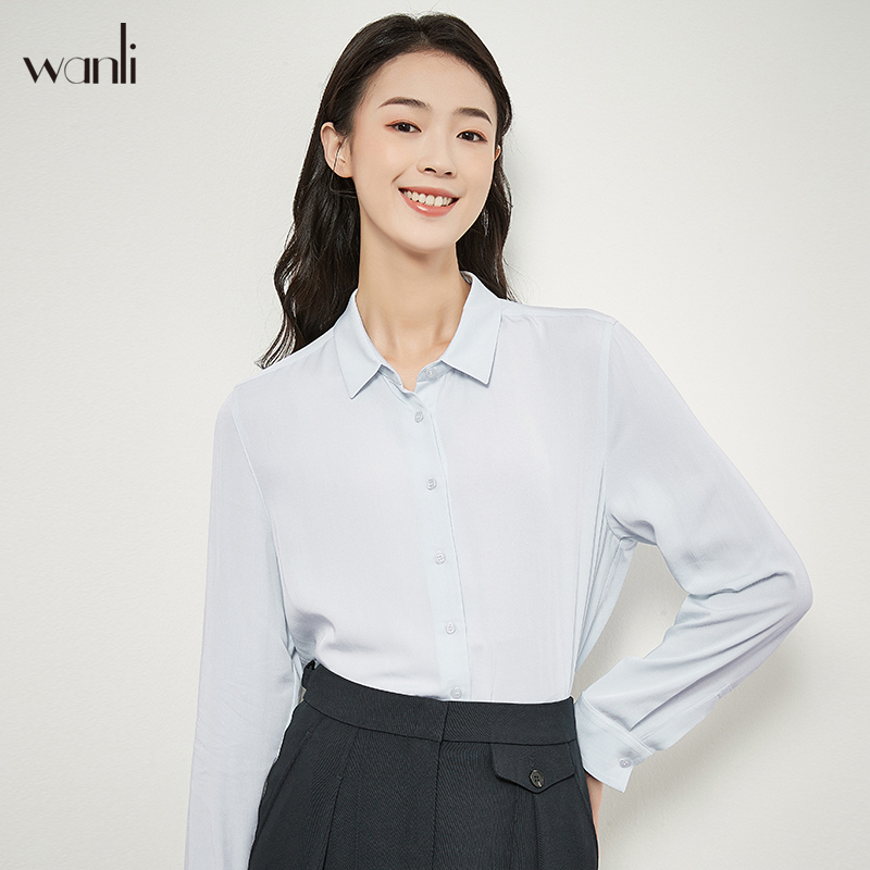 通勤百搭风长袖衬衫2021春夏新品