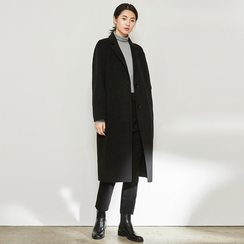 万丽（服饰）秋冬双面大衣女中长款宽松100%羊毛毛呢外套,女装/女士精品,毛呢外套,淘宝优惠券,粉丝福利购,淘宝优惠卷