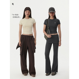 HaveRice自在生活系列 腋下速干修身短袖 弹力显瘦百搭圆领T恤