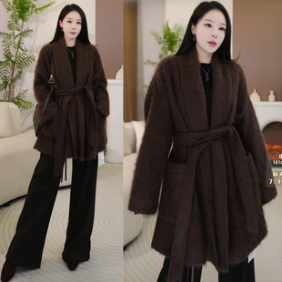 【奢品级稀缺高货丨拉绒皮草大衣】羊绒羊毛大衣N620-X25WD068