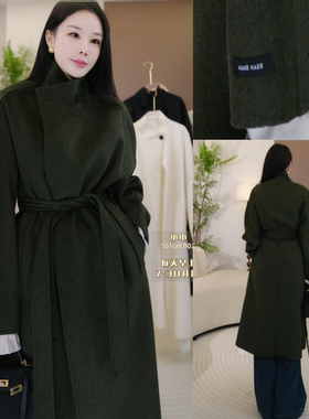 【气质满分丨纸片人黑标手工大衣】1130g显瘦大衣NOF557-SZ11002