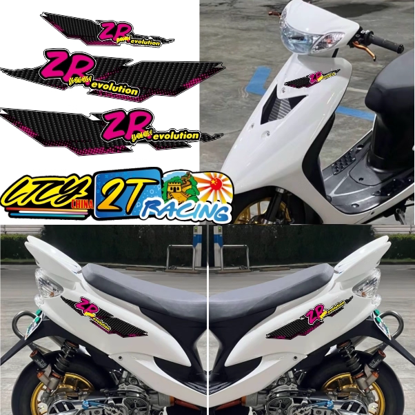 evo50版画贴纸雅马哈两冲程贴纸个性化版画泰国越南贴纸亮面膜贴
