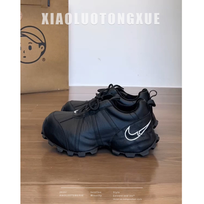 老爹鞋2025新款今年流行爆款冬季厚底真皮内增高时尚百搭休闲鞋女