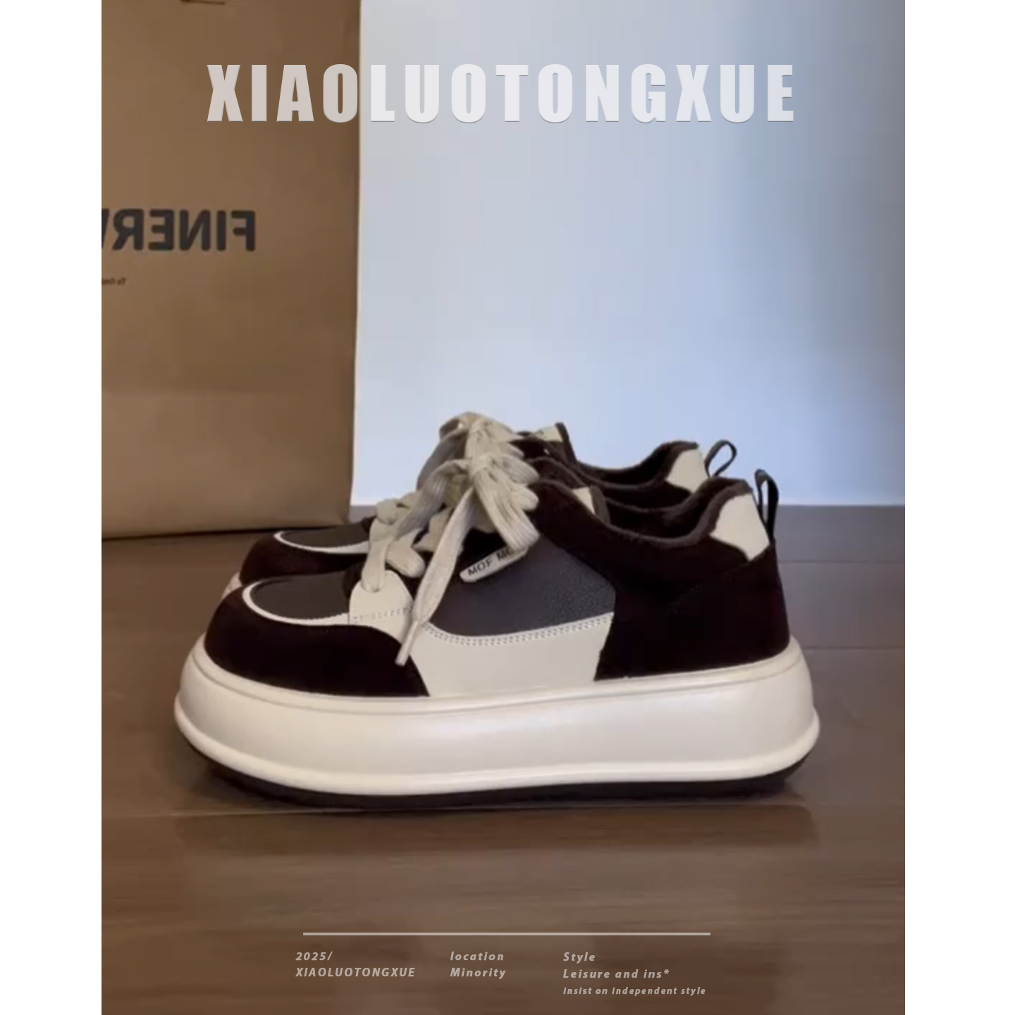 加绒德训鞋女2025年冬季新款厚底舒适百搭轻便复古系带单鞋运动鞋