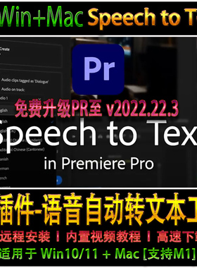 pr字幕自动识别语音转字幕pr语音包25 语音转文本 Speech to Text
