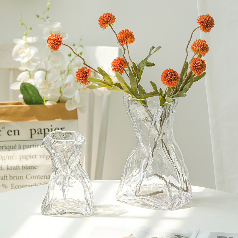 创意玻璃网红ins风小花瓶精致装饰摆件客厅桌面插花干花高端水养,家居饰品,花瓶,淘宝优惠券,粉丝福利购,淘宝优惠卷