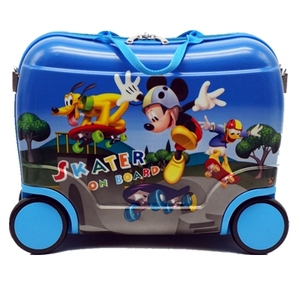 包邮 卡通行李箱 骑马箱 男女童可坐登机箱包收纳箱牵牛箱旅行箱