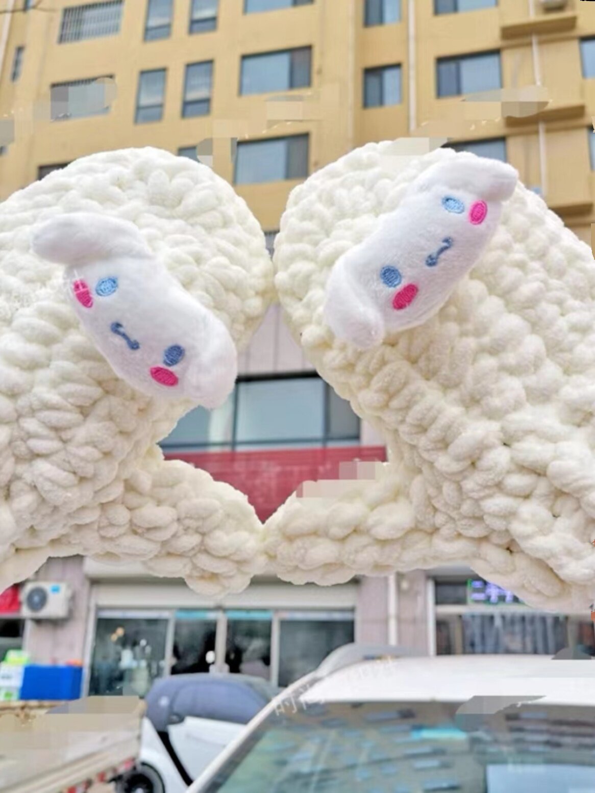 옥 계피 개 장갑 DIY 손으로 짠 수제 재료 패키지 양모 공 완제품 남자 친구와 여자 친구를위한 선물