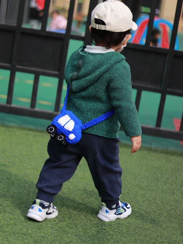 手工编织小汽车包包diy材料包