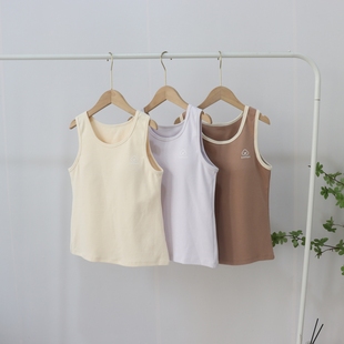 包邮 2件 初高中少女中大童固定罩杯文胸内衣 二三段纯棉保暖背心