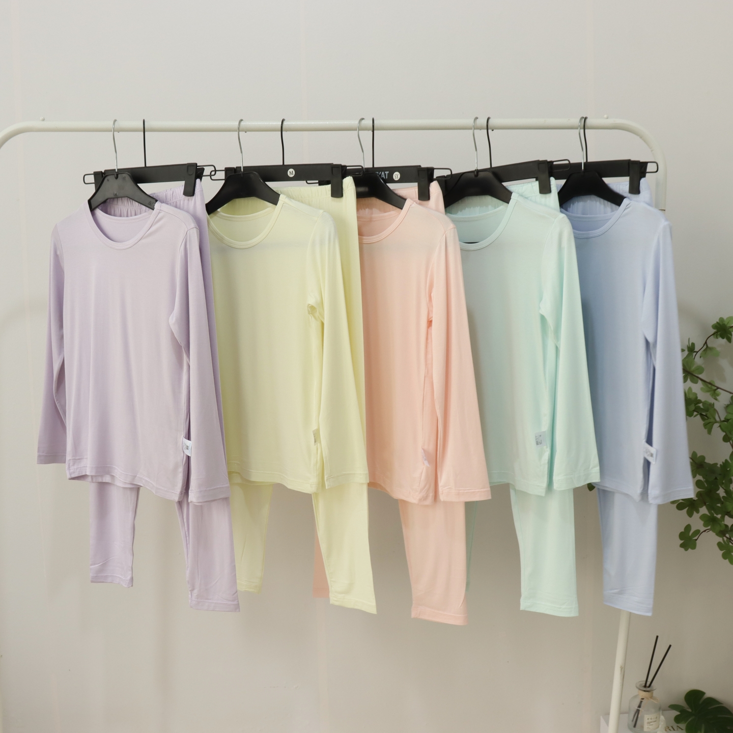 A类莫代尔家居服套装~男女童薄款奶皮保暖内衣秋衣秋裤 110-160