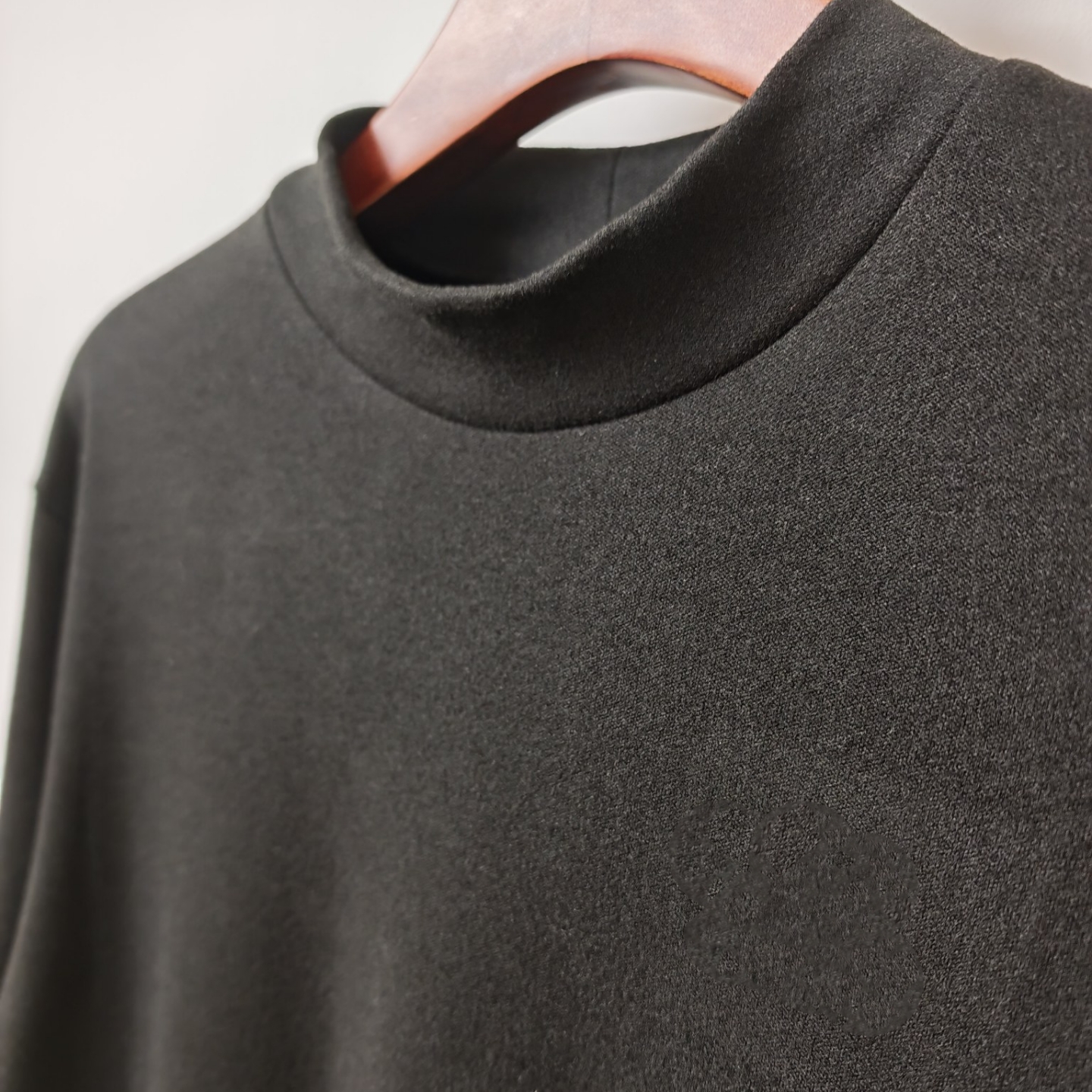 男士双面磨毛德绒打底衫 超级软糯 双面磨毛半高领保暖T恤