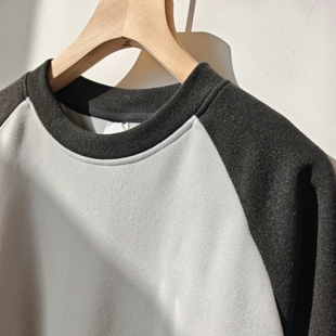 然然家轻量磨毛插肩袖T恤~25冬双面穿羽绒马甲 成人款 初高中少女