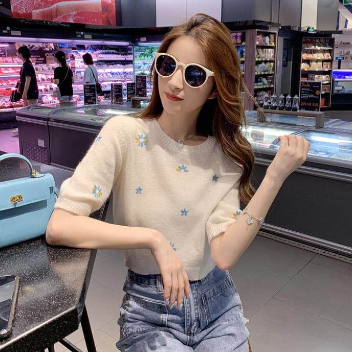 2020年秋季新款圆领薄款花朵短袖针织衫温柔风上衣女士毛衣外搭潮在类目 3C数码配件, 电子元器件市场, 电子元件, 其它元器件中 - 来自Buy2taobao.com提供专业的淘宝代购服务