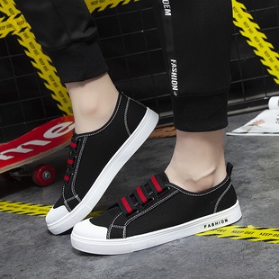 潮流男鞋 百搭运动休闲帆布板鞋 男士 2025新款 男生潮鞋 韩版 布鞋 春季