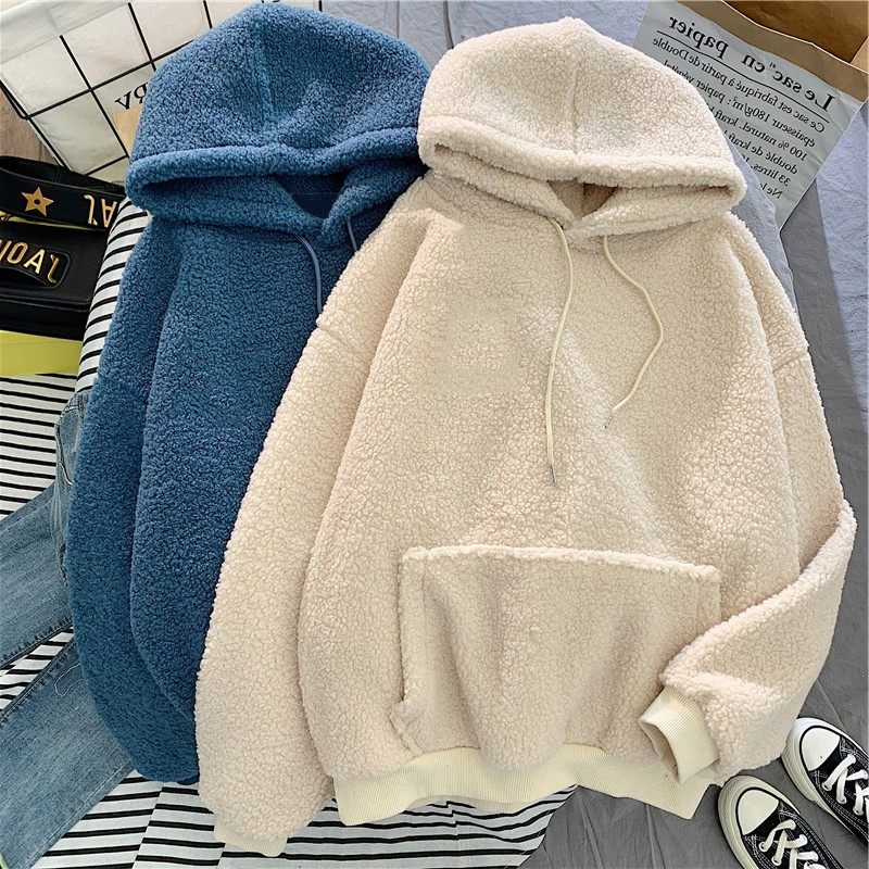超火羊羔绒连帽卫衣女秋冬宽松韩版加绒加厚外套潮,个性定制/设计服务/DIY,连衣裙加工定制,淘宝优惠券,粉丝福利购,淘宝优惠卷