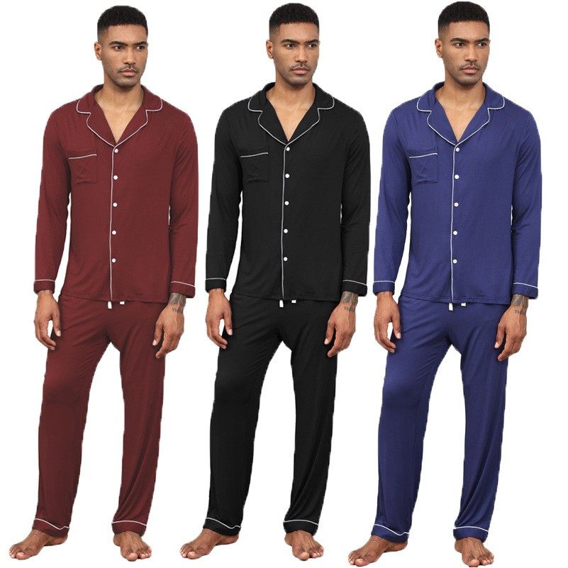 亚马逊跨境男式莫代尔长袖睡衣套装夏季男士开衫家居服现货,个性定制/设计服务/DIY,连衣裙加工定制,淘宝优惠券,粉丝福利购,淘宝优惠卷