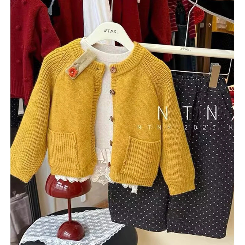 女童秋冬款毛衣套装新款儿童针织开衫宝宝洋气波点休闲裤套装,童装/婴儿装/亲子装,套装,淘宝优惠券,粉丝福利购,淘宝优惠卷