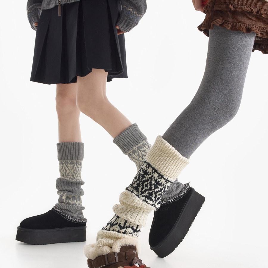 费尔岛加厚保暖雪地靴腿套女款长筒中筒配打底裤堆堆袜套阔腿微喇,女士内衣/男士内衣/家居服,长筒袜,淘宝优惠券,粉丝福利购,淘宝优惠卷