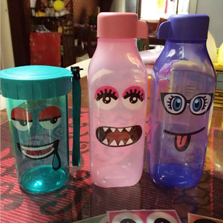 散漫一世特百惠真品推荐个性贴纸贴画水杯鸡冻沙滩风情漫画表情贴