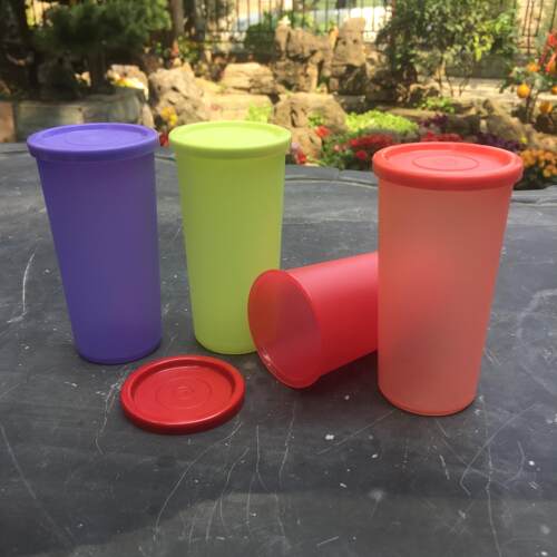 散漫一世特百惠真品塑料便携保鲜密封防漏纯色小矮人彩运杯170ML