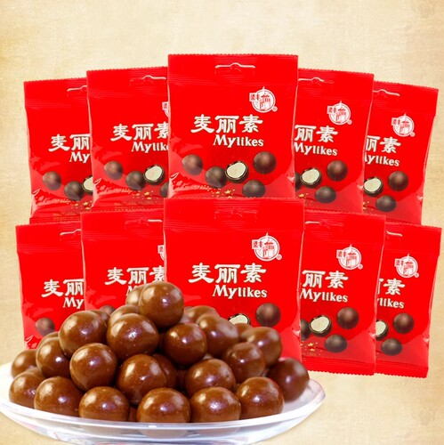 怀旧零食梁丰麦丽素巧克力12g童年经典小吃零食儿时回忆的味道