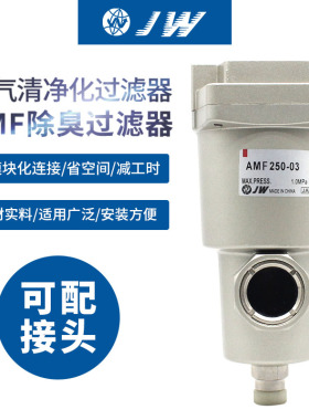JW除臭过滤器AMF250/350/450/550/650-02/03/04/06/10//14替代SMC