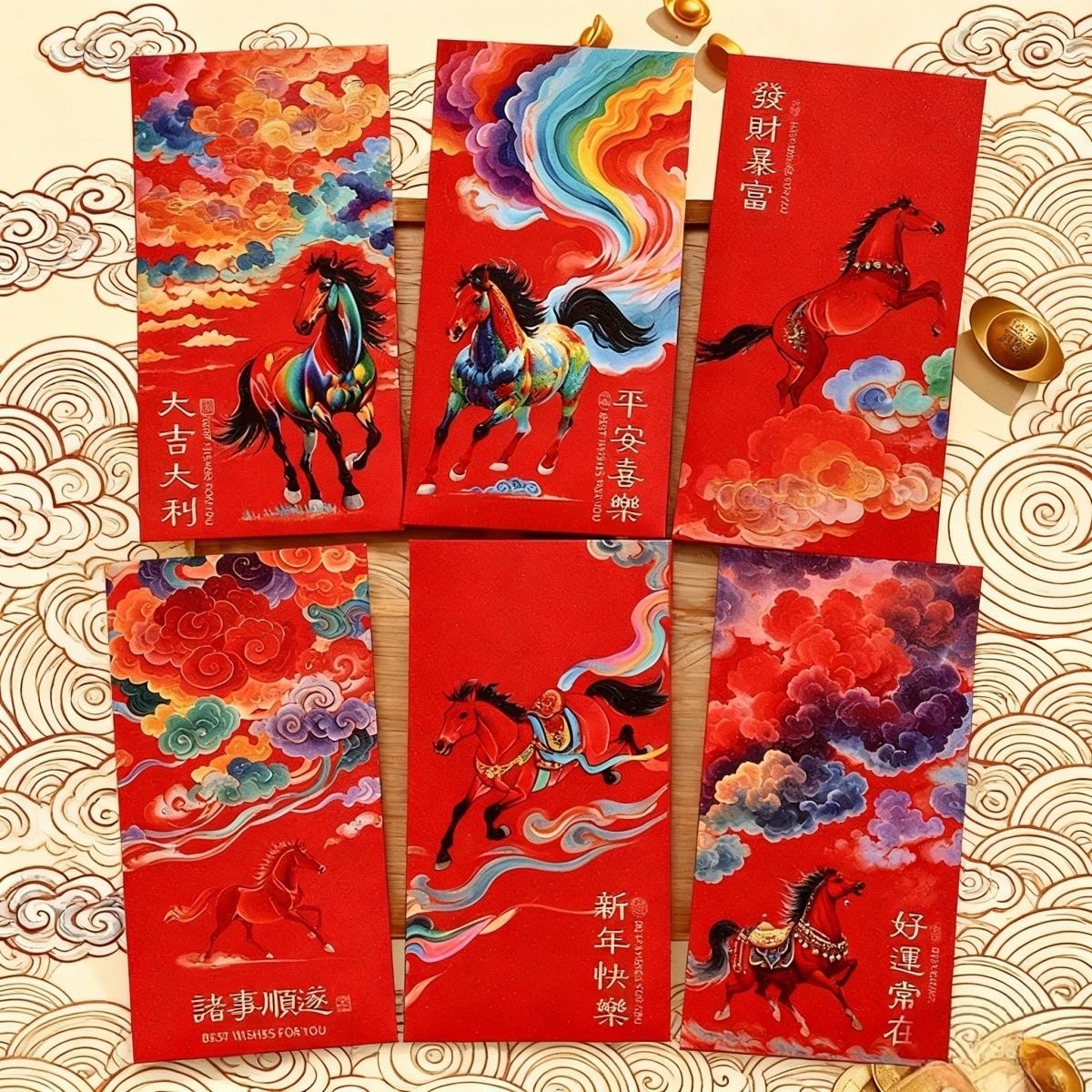 2026新款国潮中式红包袋通用款利是封手绘过年红包袋,节庆用品/礼品,红包/利是封,淘宝优惠券,粉丝福利购,淘宝优惠卷