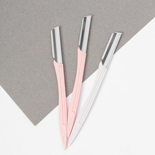 专业时尚微距修眉刀3支装网纹刀