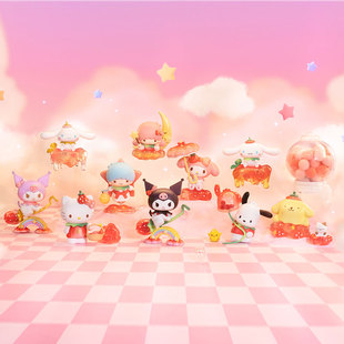 TOPTOY三丽鸥盲盒甜甜草莓乐园手办创意可爱摆件酷洛米车载内饰