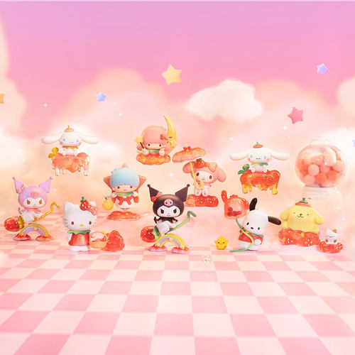 TOPTOY三丽鸥盲盒甜甜草莓乐园手办创意可爱摆件酷洛米车载内饰