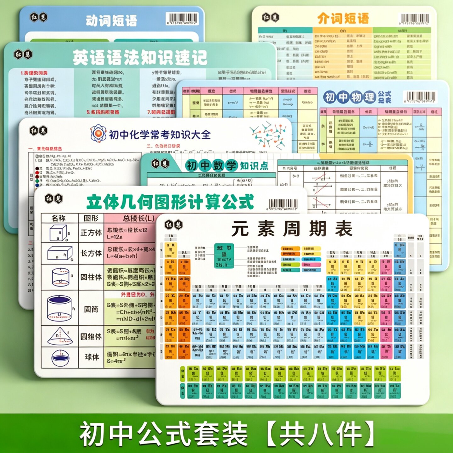 初中化学元素周期表知识点卡片