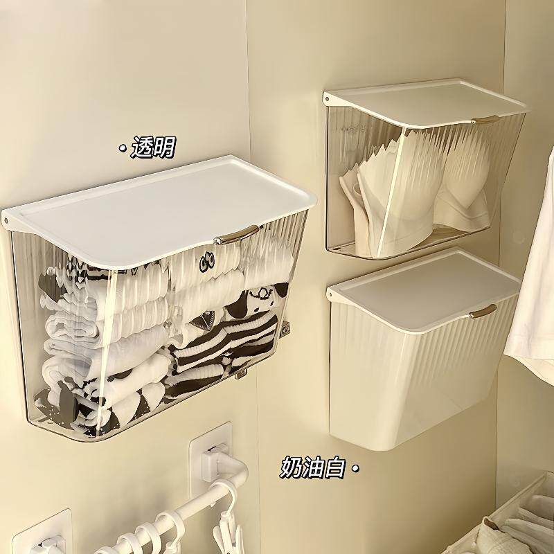 浴室放衣神器防水卫生间放干净衣服收纳挂袋厕所洗澡间衣物置物架
