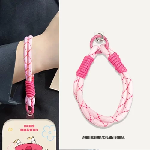 彩色编织手机挂绳手腕带