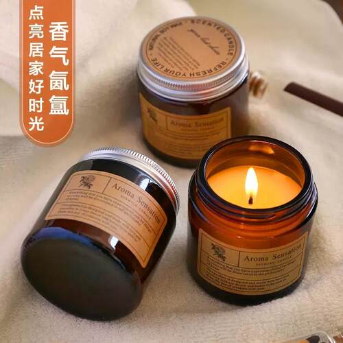 四季美卧室家用精油香薰蜡烛