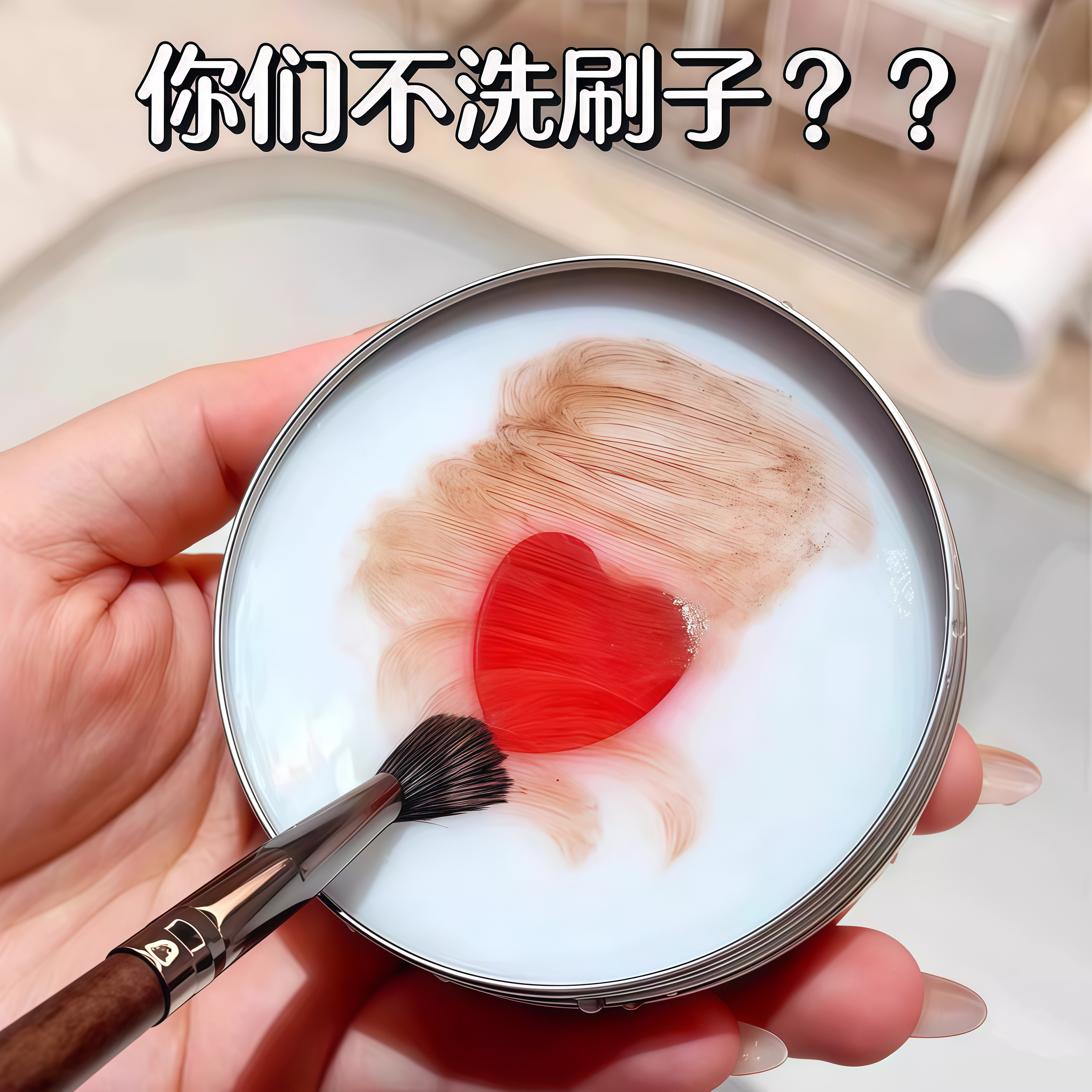 化妆刷洗刷皂粉扑美妆蛋清洁工具迷你便携化妆刷清洁化妆刷清洁剂
