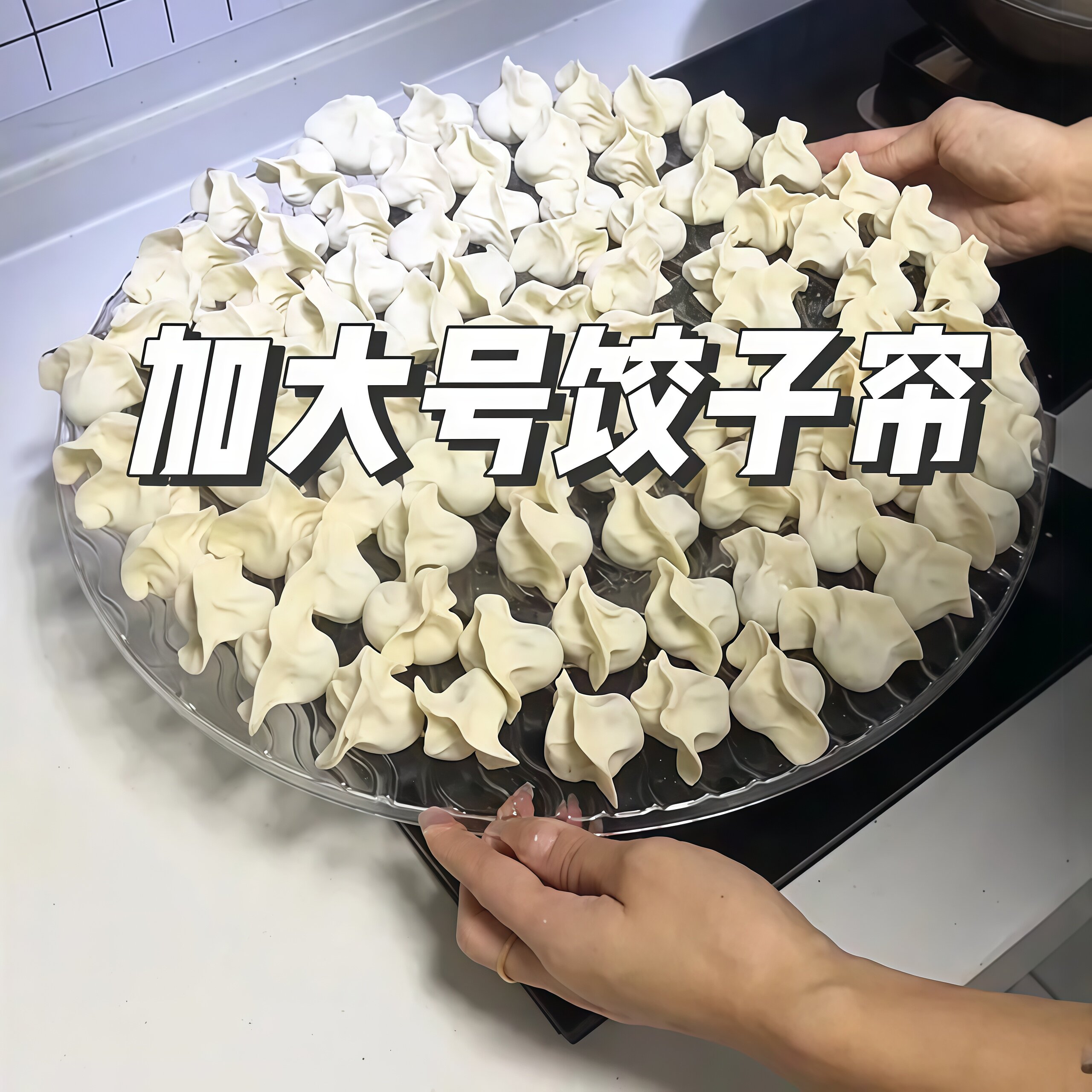 饺子盖帘食品级家用高透不粘底厨房饺子托盘加厚防霉饺子收纳神器