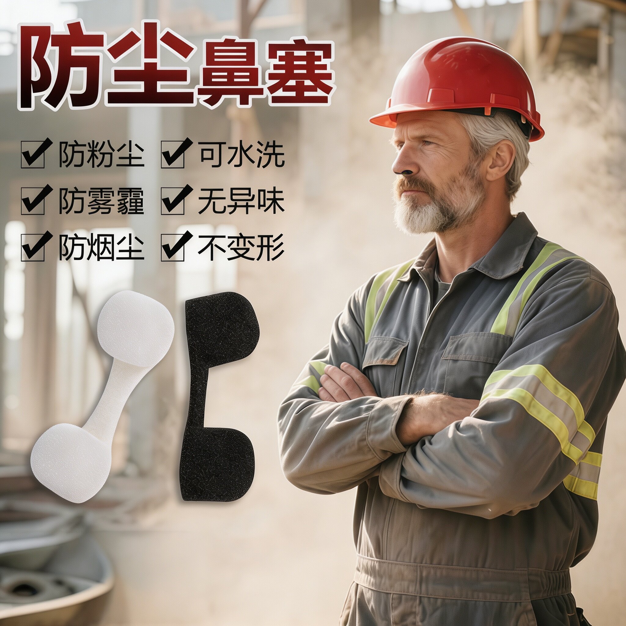 隐形防尘鼻塞透气可洗