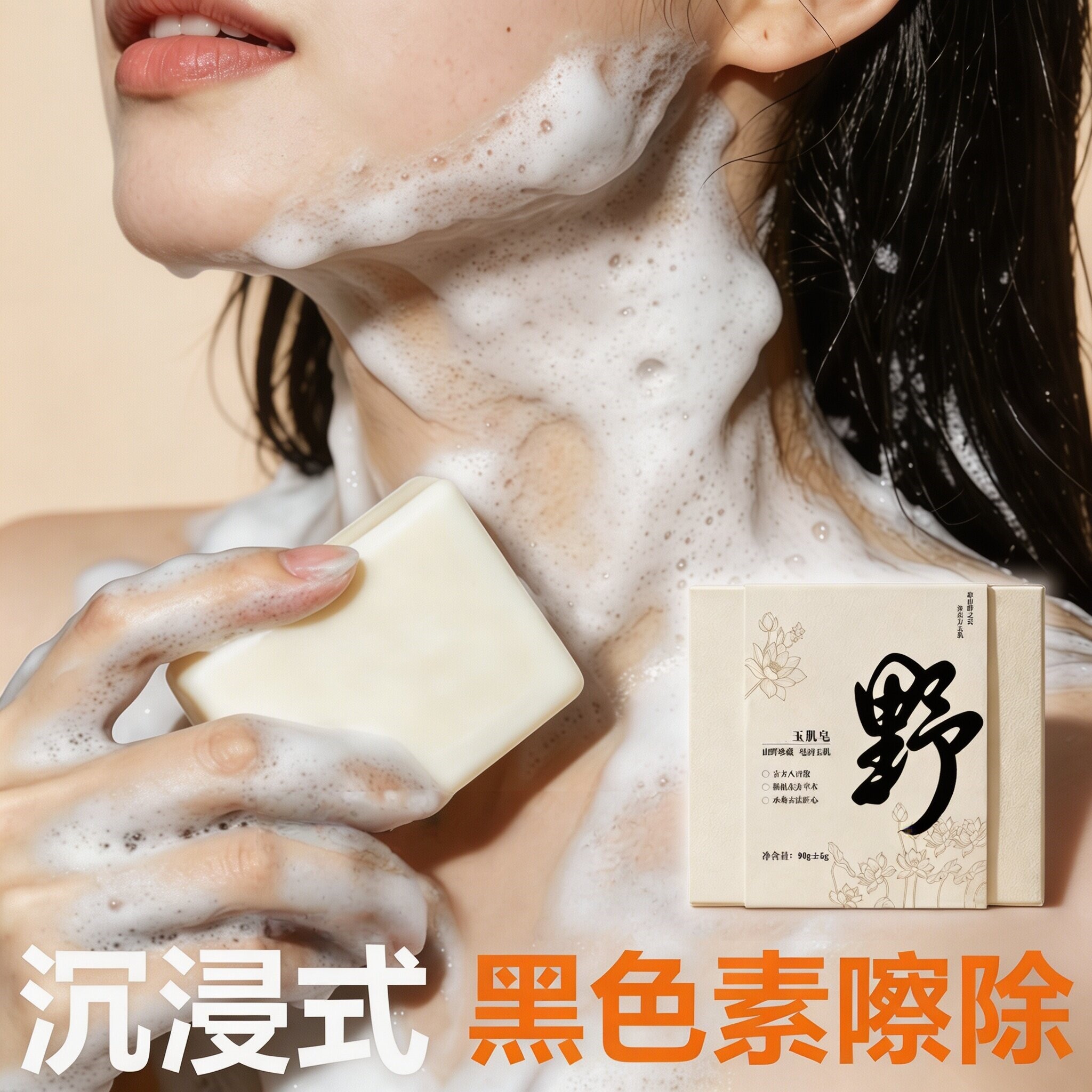 古方八白散高山植萃玉肌洗脸皂