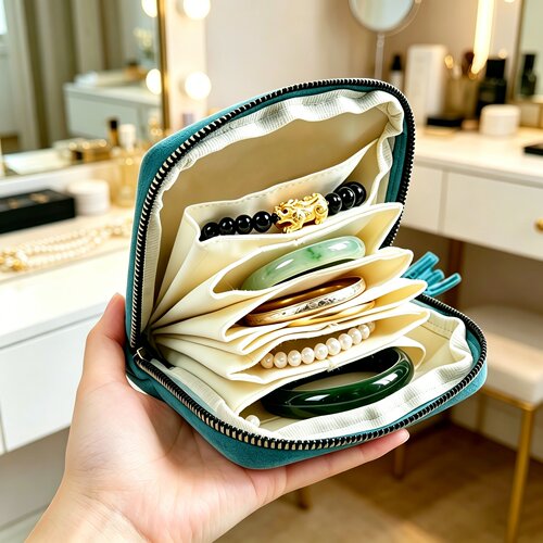 2026新款高档便携拉链首饰包