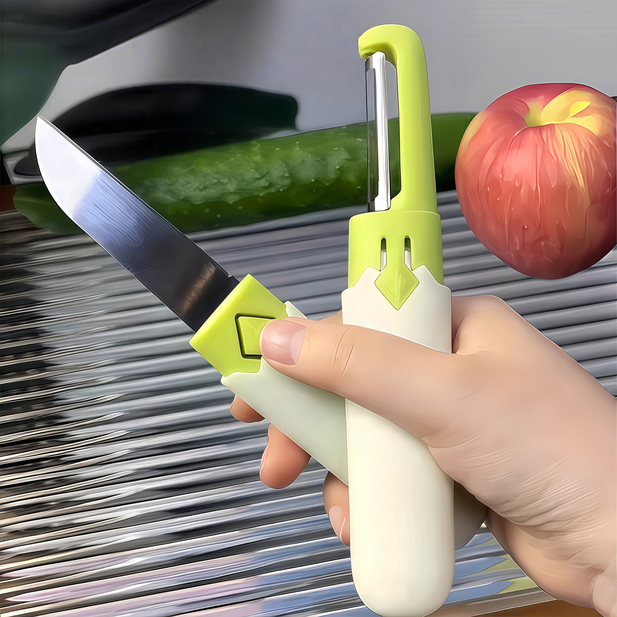 水果刀宿舍用学生削皮刀刮皮器家用便携多功能二合一苹果去皮神器,厨房/烹饪用具,水果削皮器,淘宝优惠券,粉丝福利购,淘宝优惠卷