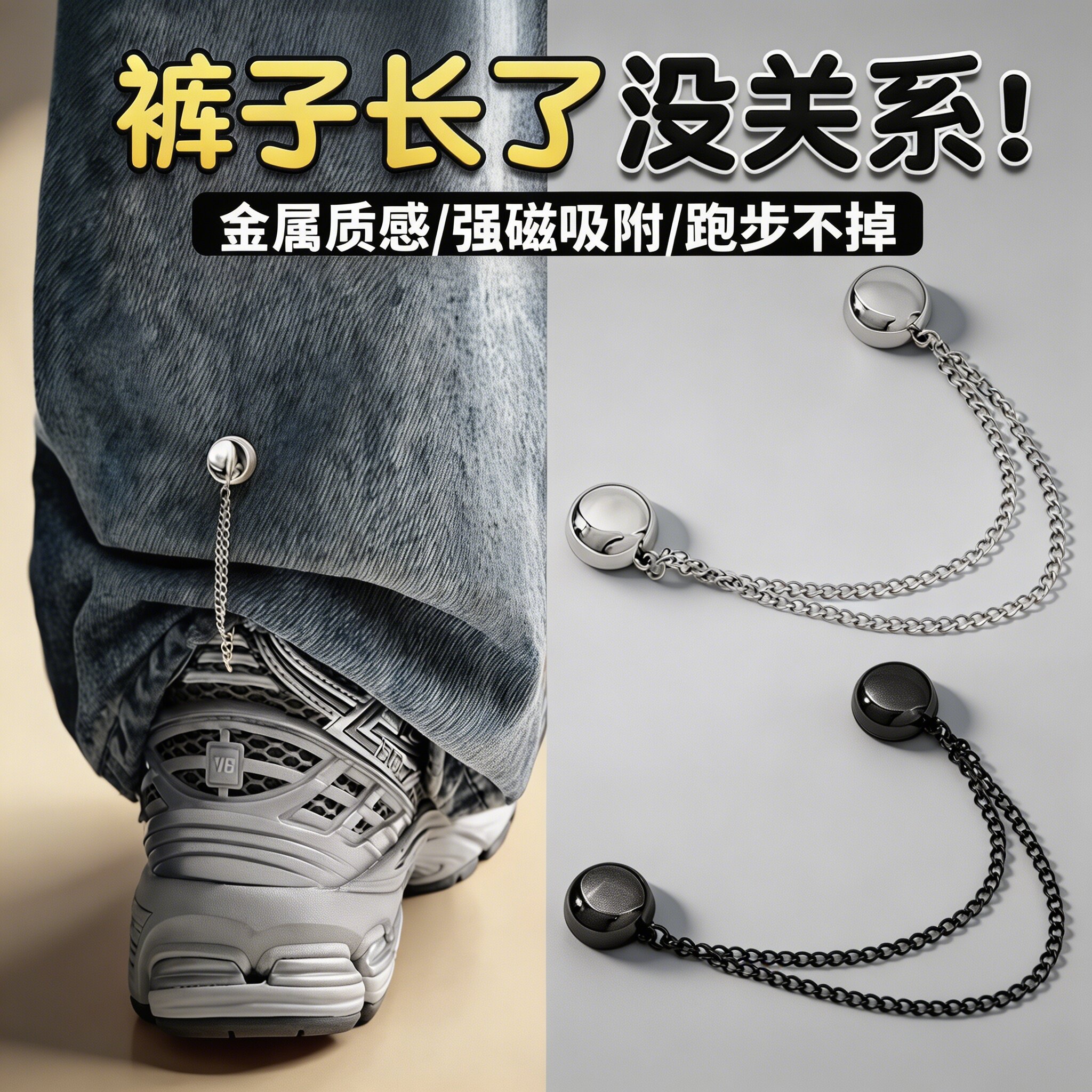 裤脚改短神器固定夹挽边裤脚扣