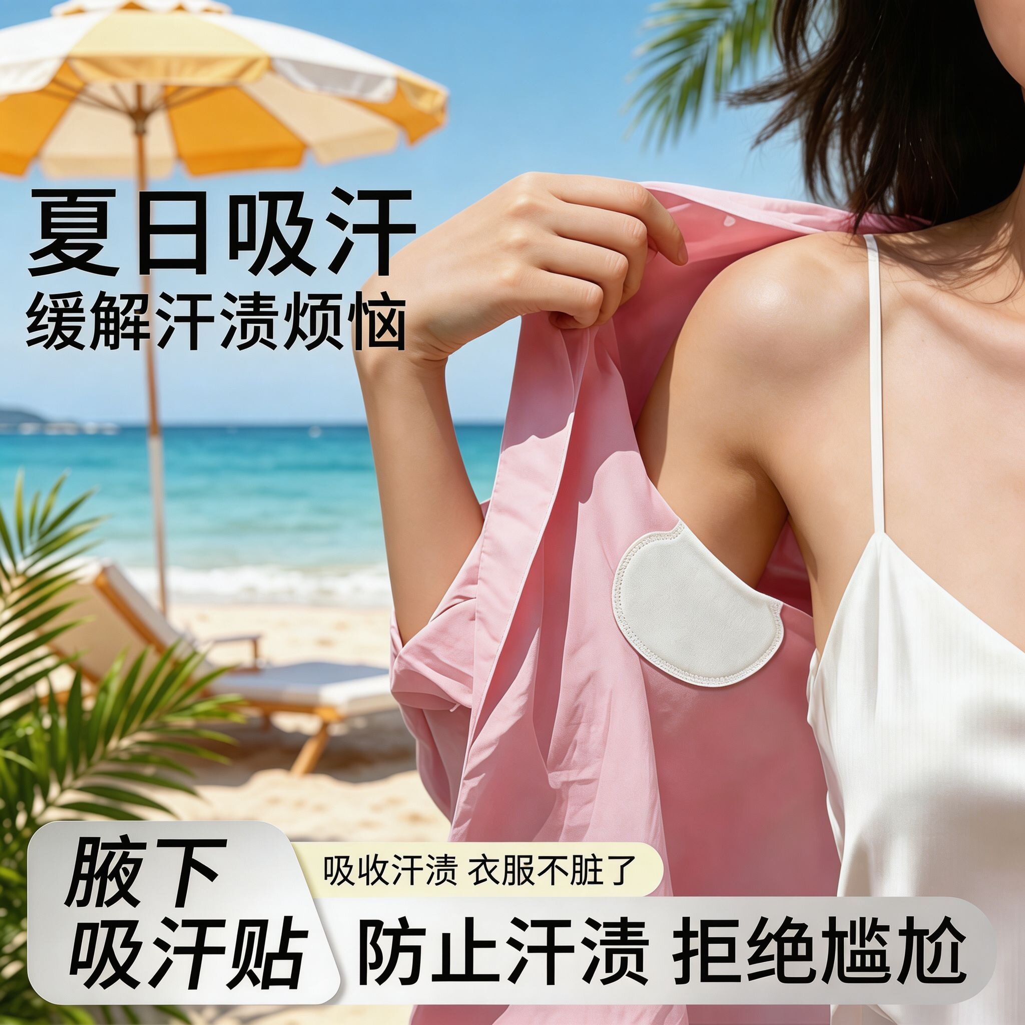 腋下吸汗贴夏季腋窝出汗神器透气