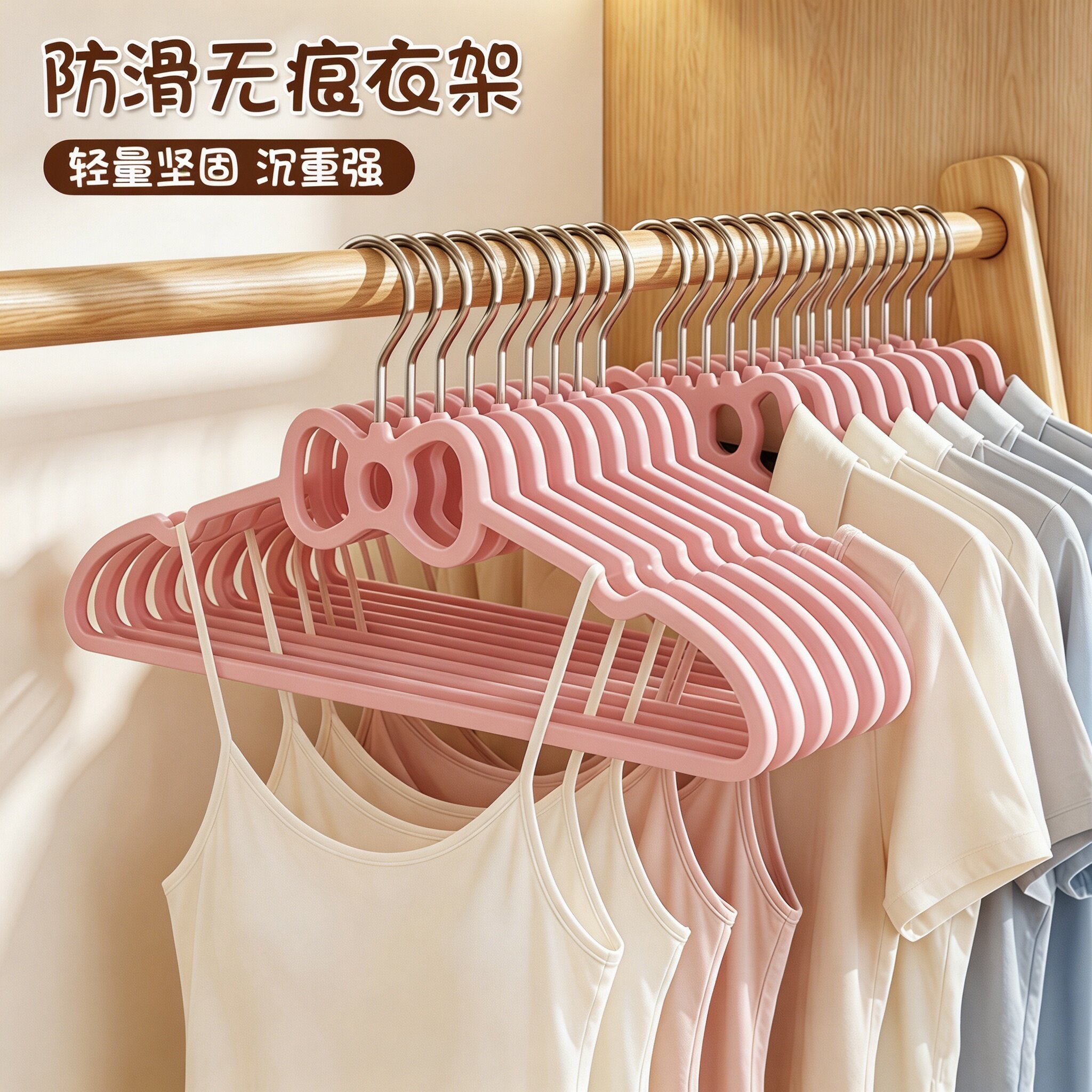 可爱蝴蝶结防滑无痕衣架