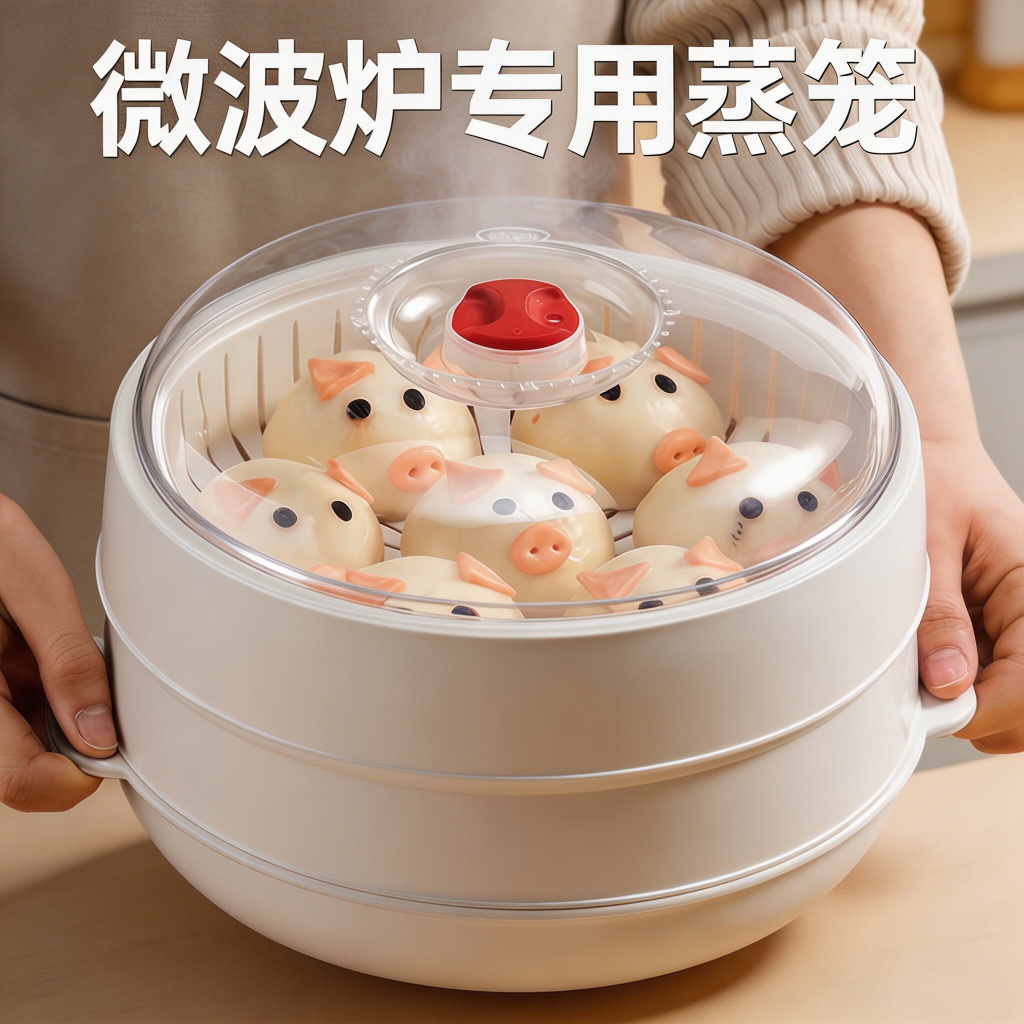微波炉耐高温蒸笼加热碗