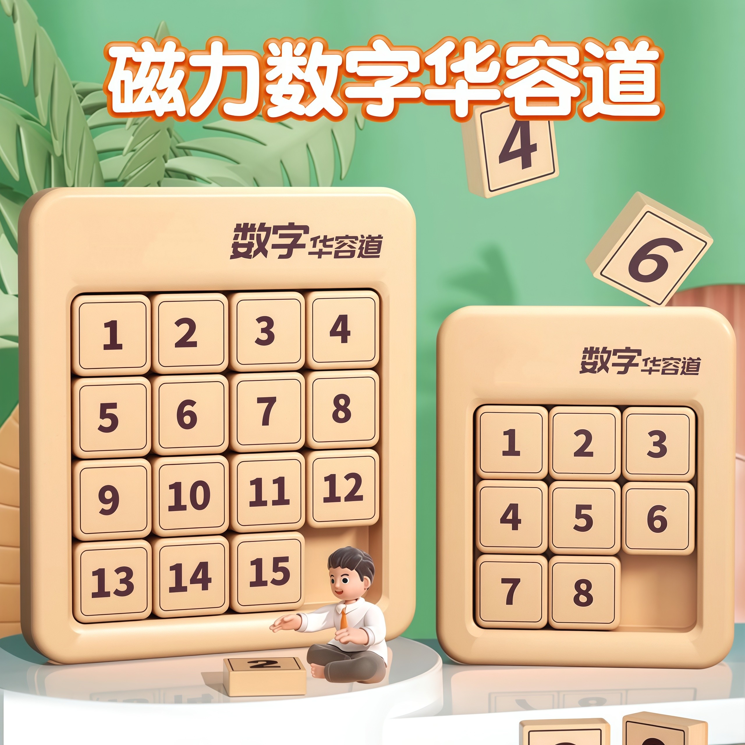磁力数字华容道小学生滑动拼图益智玩具儿童三国版磁性数独九宫格,玩具/童车/益智/积木/模型,智力解题/通关玩具,淘宝优惠券,粉丝福利购,淘宝优惠卷
