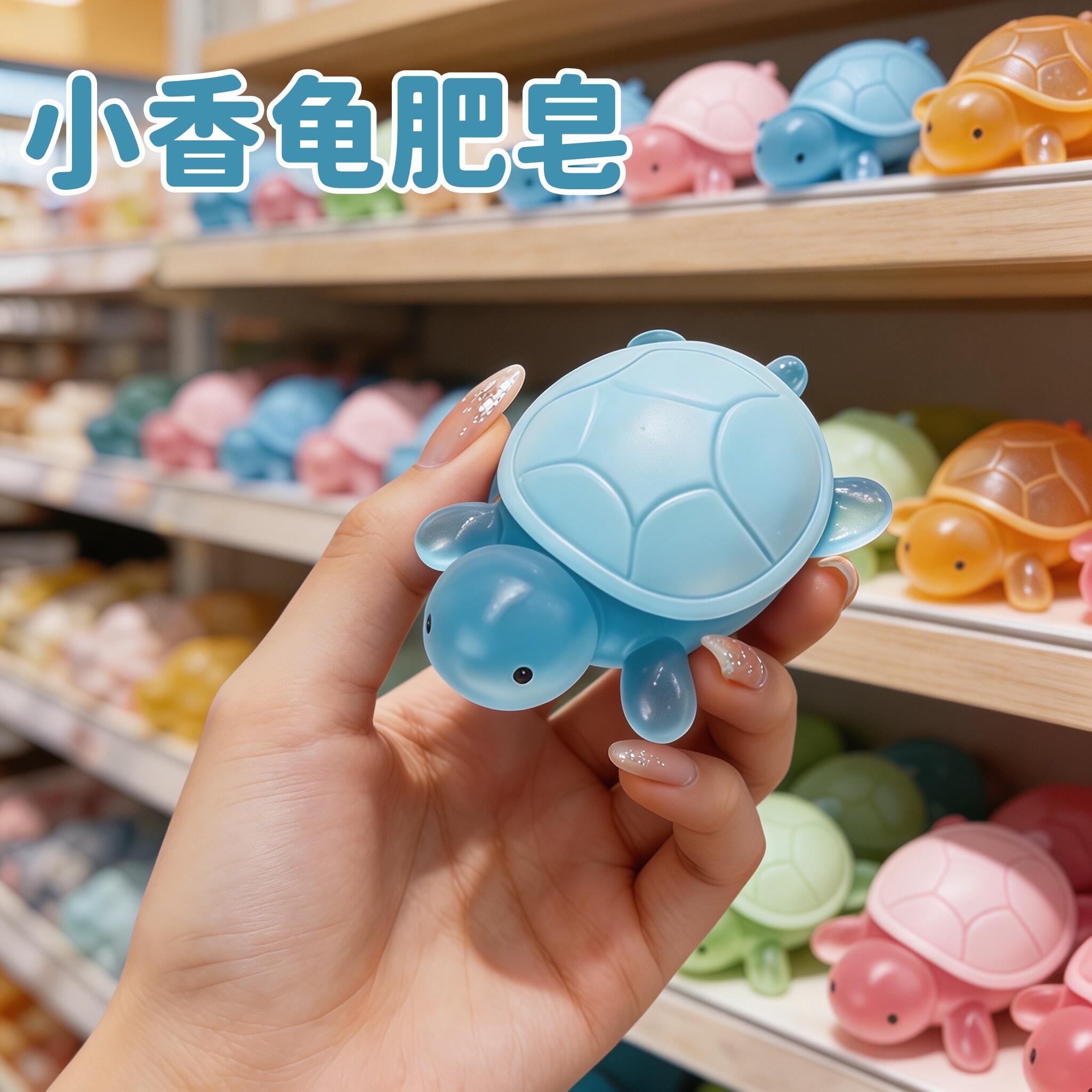 萌趣小乌龟手工精油皂儿童款