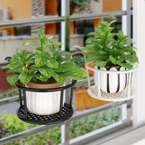 栏杆花架护栏阳台悬挂式花盆吊盆